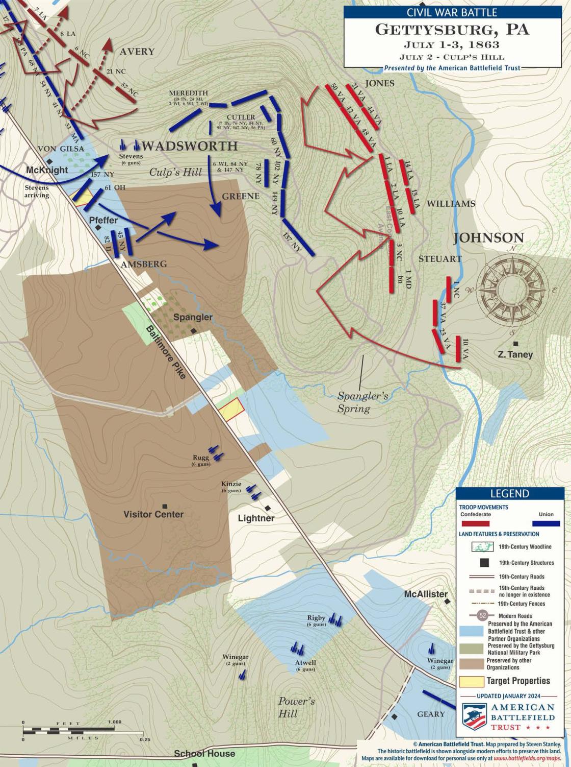 Gettysburg | Culp’s Hill | July 2, 1863 | American Battlefield Trust