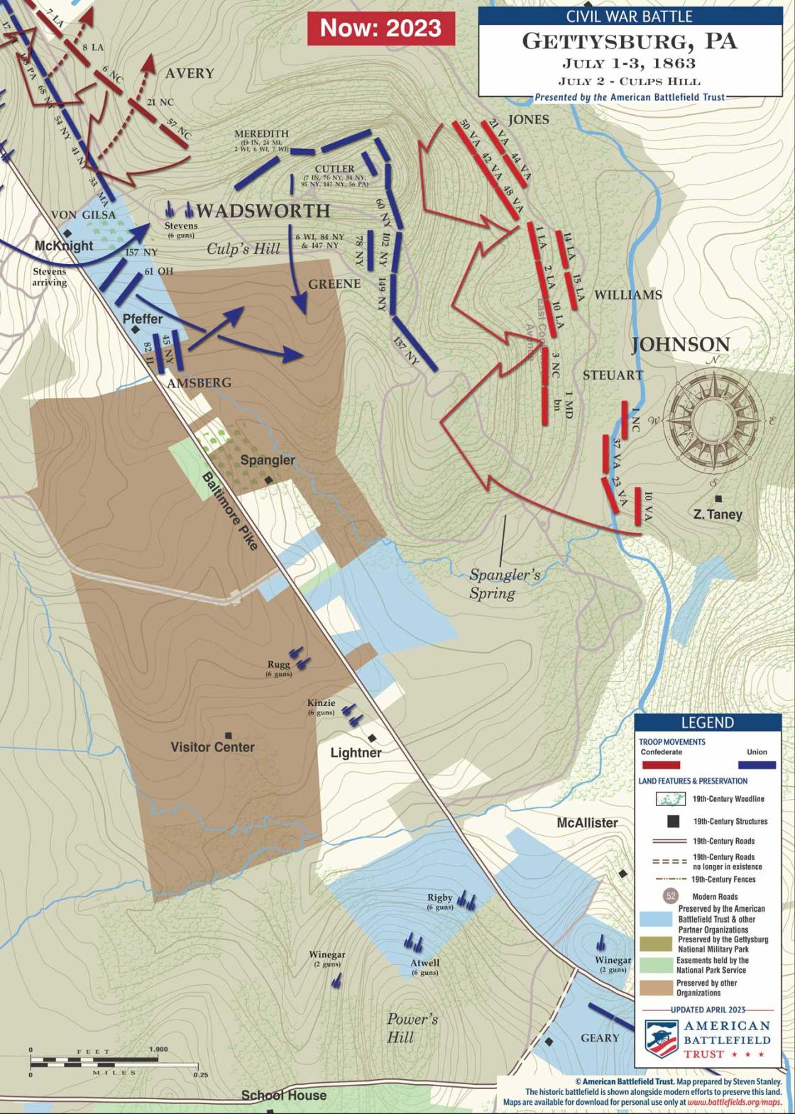 Gettysburg | Culp’s Hill | Now and Then | American Battlefield Trust