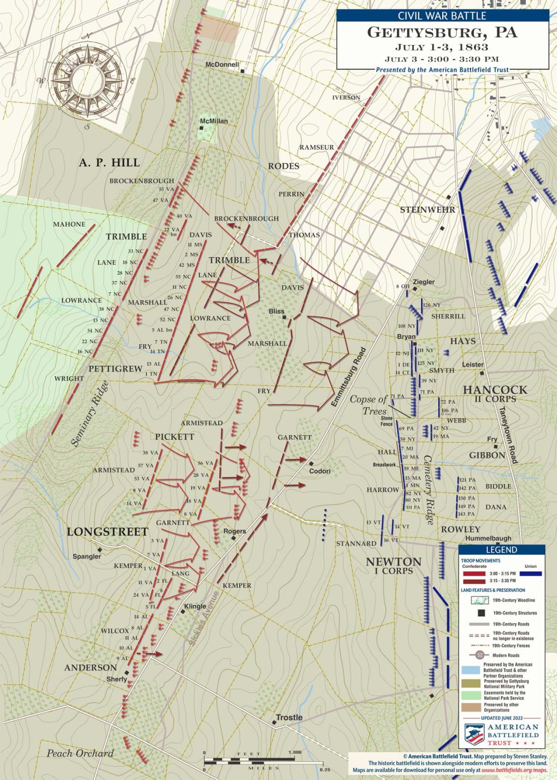 Gettysburg Pickett’s Charge July 3, 1863 American Battlefield Trust