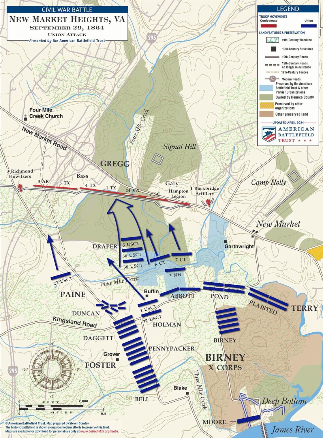 New Market Heights | Union Attack | Sep 29, 1864 | American Battlefield ...