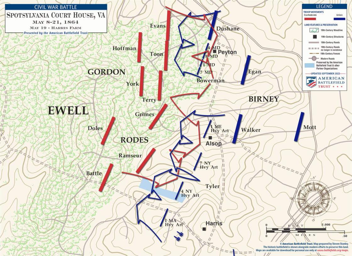 Battle Of Spotsylvania Map