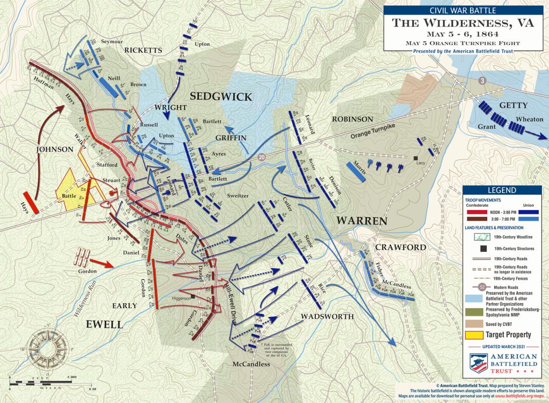 The Wilderness | Orange Turnpike Fight | May 5, 1864 | American ...