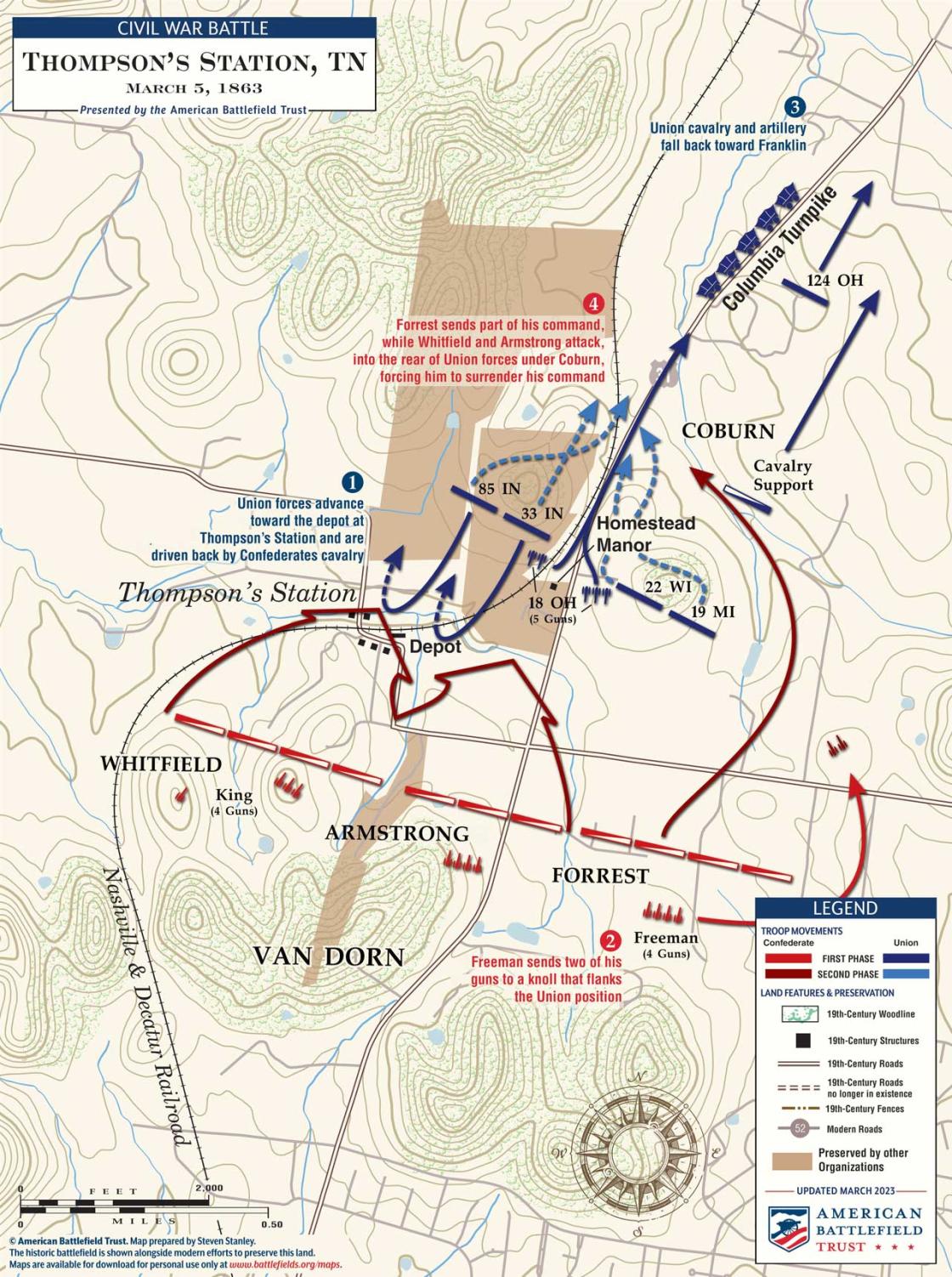 Thompson’s Station | Mar 5, 1863 | American Battlefield Trust