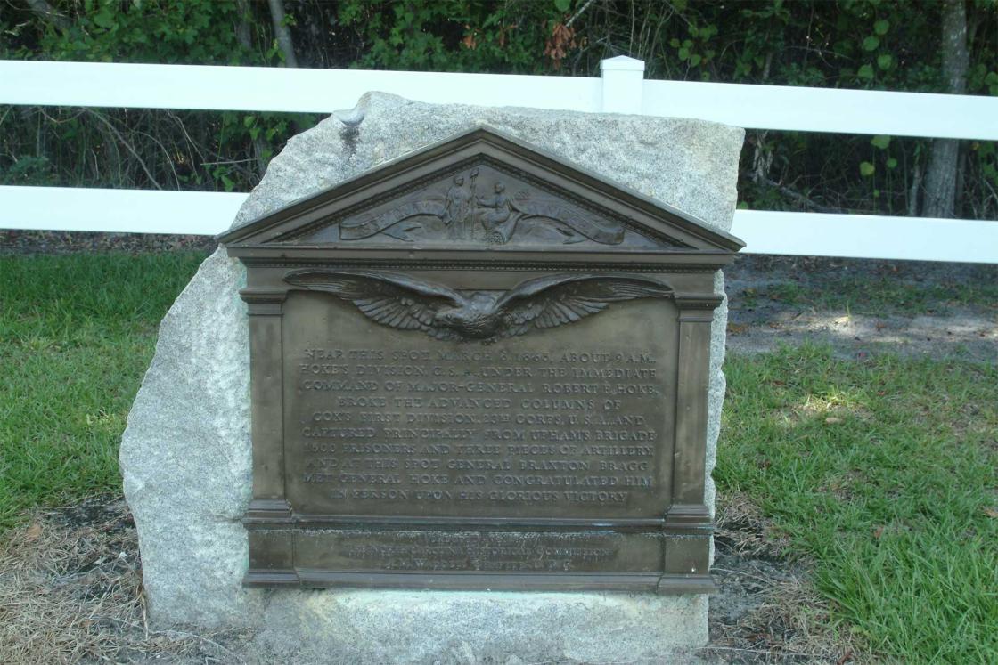 General Robert Hoke Monument at Wyse Fork Battlefield