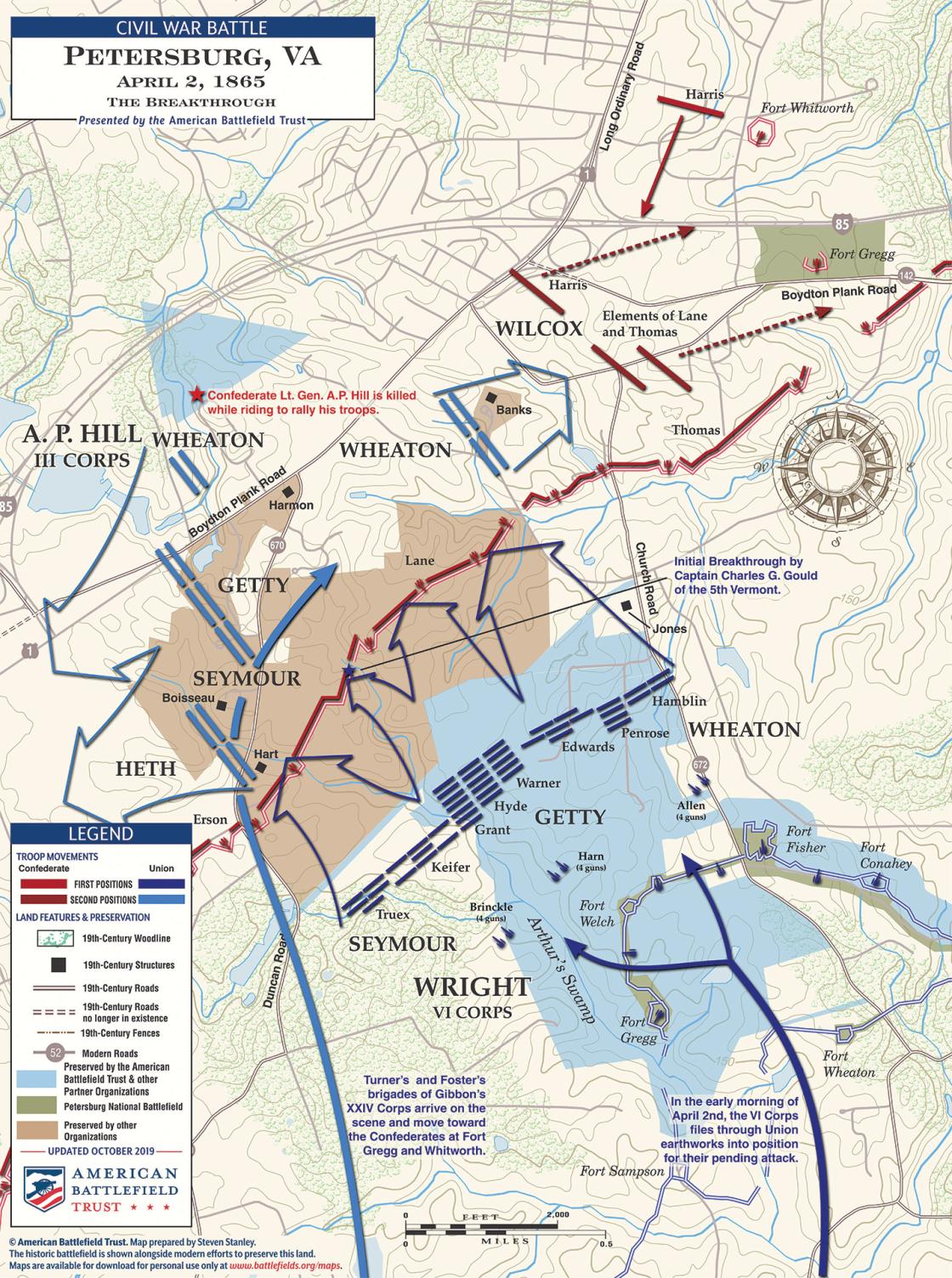 The Breakthrough at Petersburg - April 2, 1865 | American Battlefield Trust