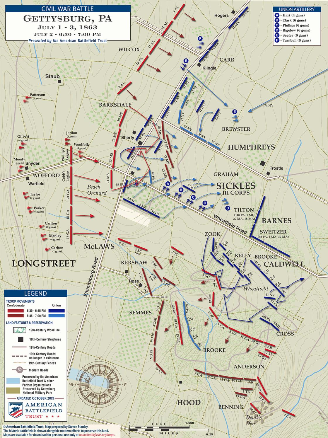 Gettysburg | The Wheatfield & Peach Orchard | July 2, 1863 | 6:30 - 7: ...