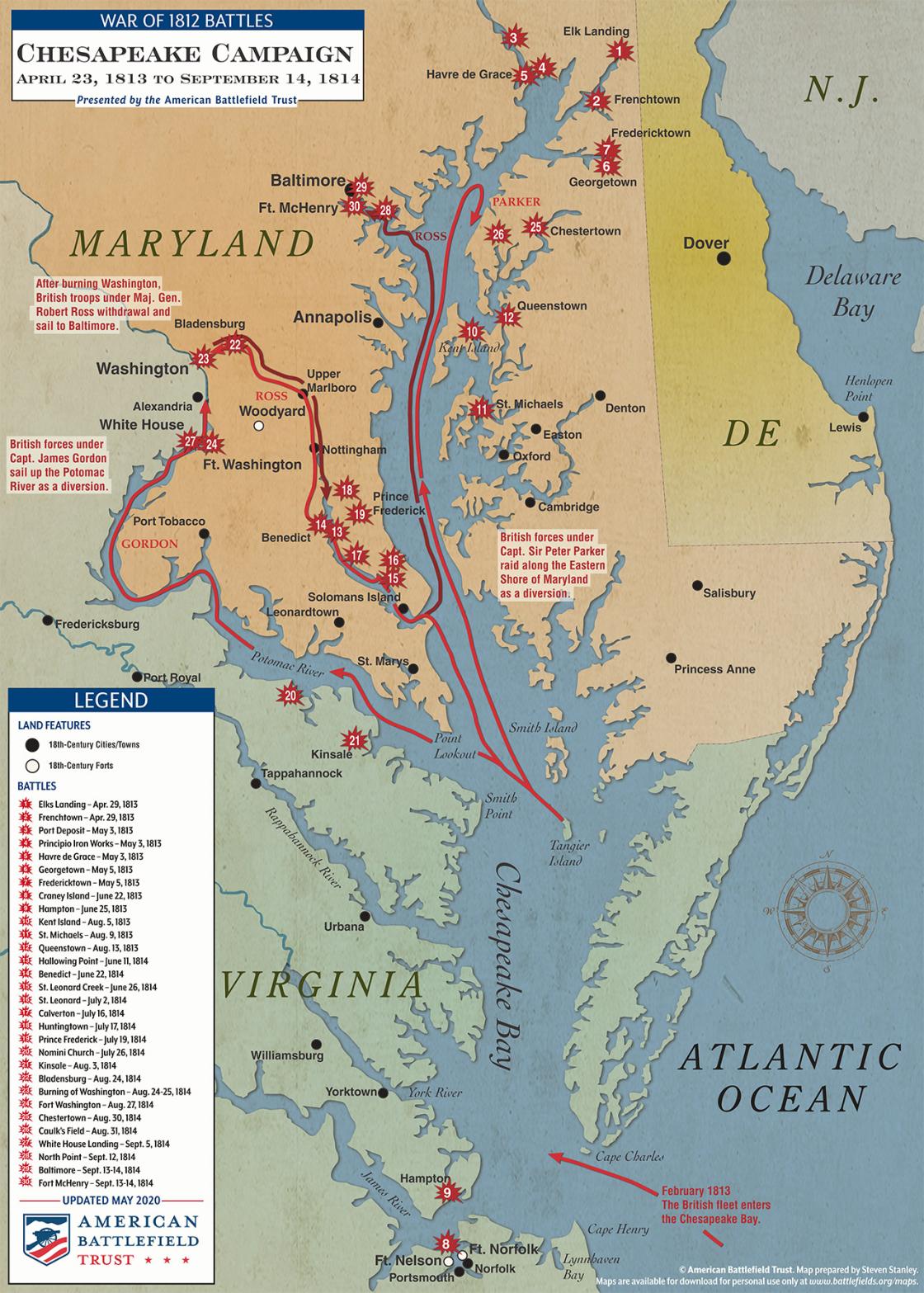 Chesapeake Campaign | Apr 23, 1813 - Sep 14, 1814 | American ...