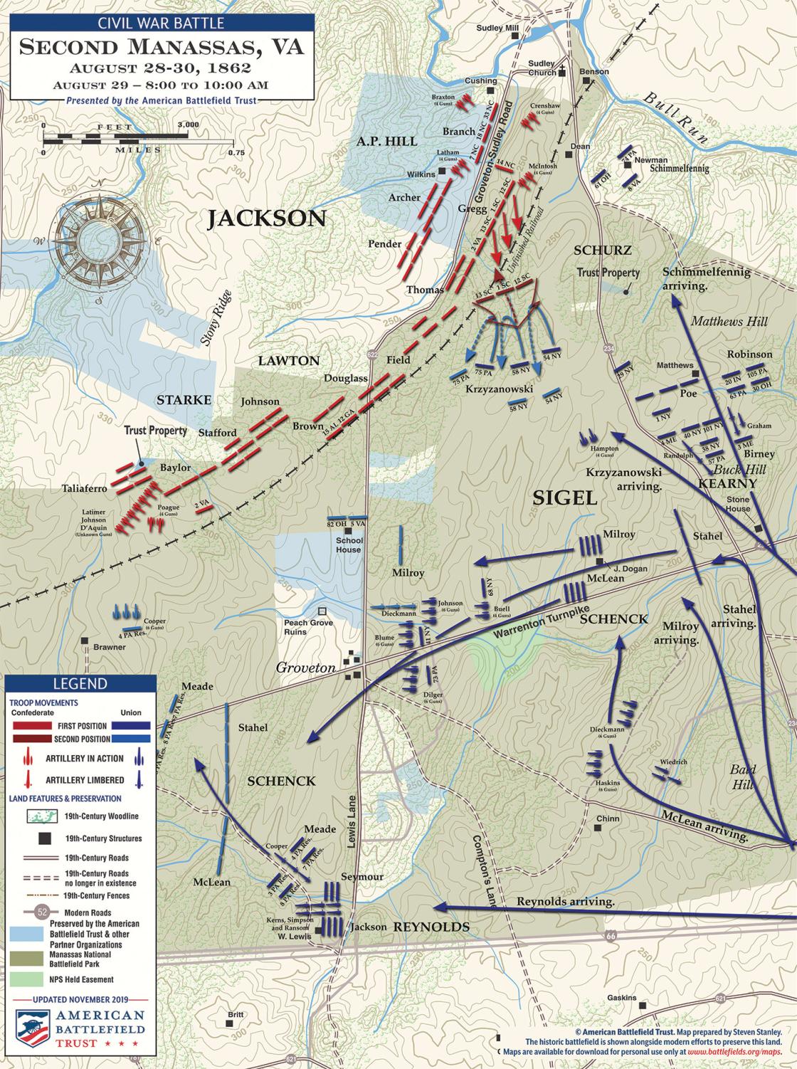 Second Manassas - The Unfinished Railroad - August 29, 1862 - 8am to ...