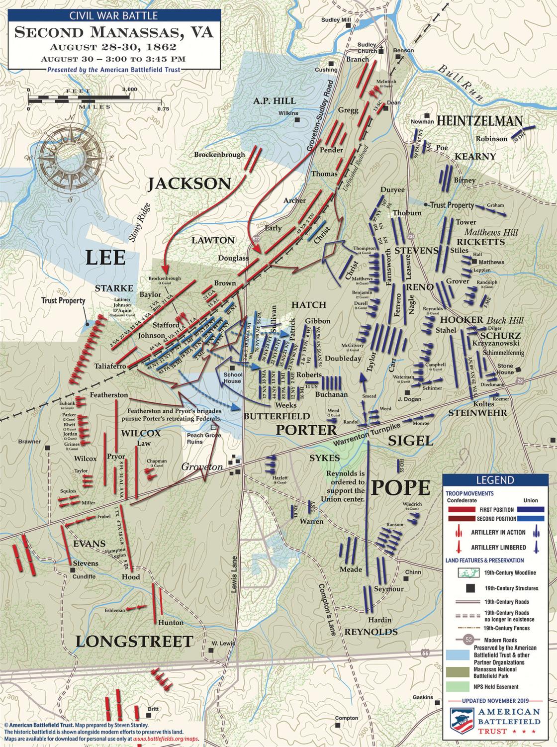 Second Manassas - Porter’s Attack - August 30, 1862 - 3pm to 3:45pm ...