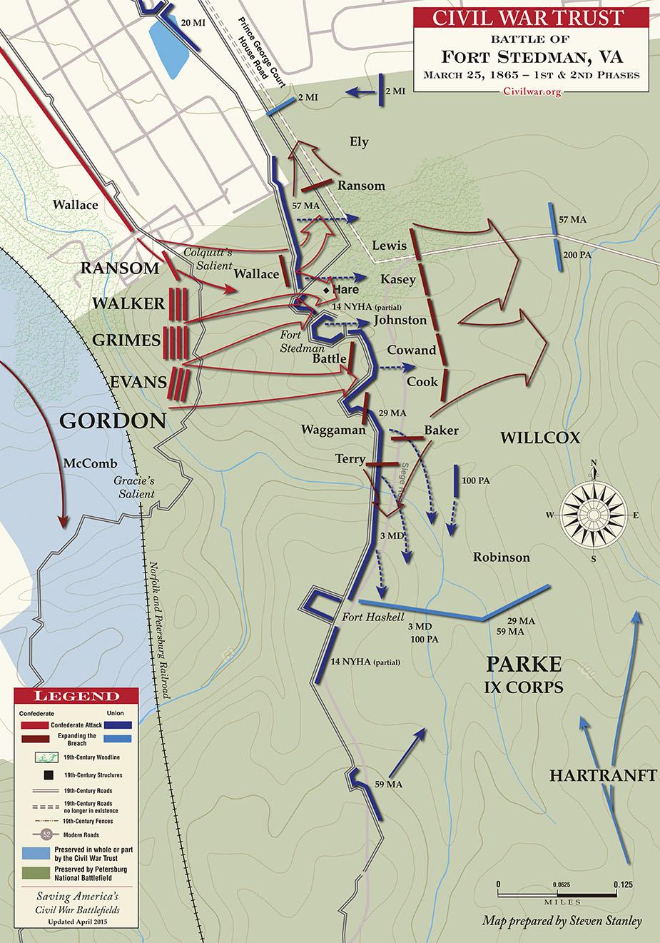 Fort Stedman | Initial Phase | Mar 25, 1865 | American Battlefield Trust