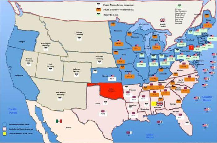 Civil War Simulations American Battlefield Trust   Simulation Map 0 