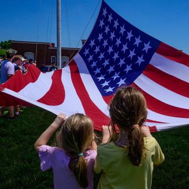 Raising of the Star-Spangled Banner at Fort McHenry