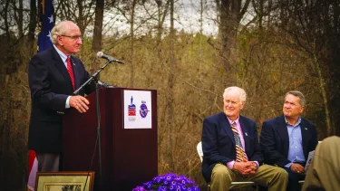 "Coach" Dooley at Kettle Creek Battlefield