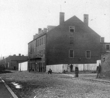 A photograph of the Castle Thunder prison